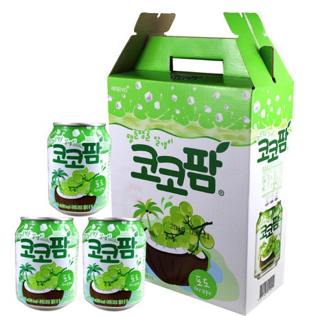 (3 vị) Nước soda thạch Dừa Haitai 238ml