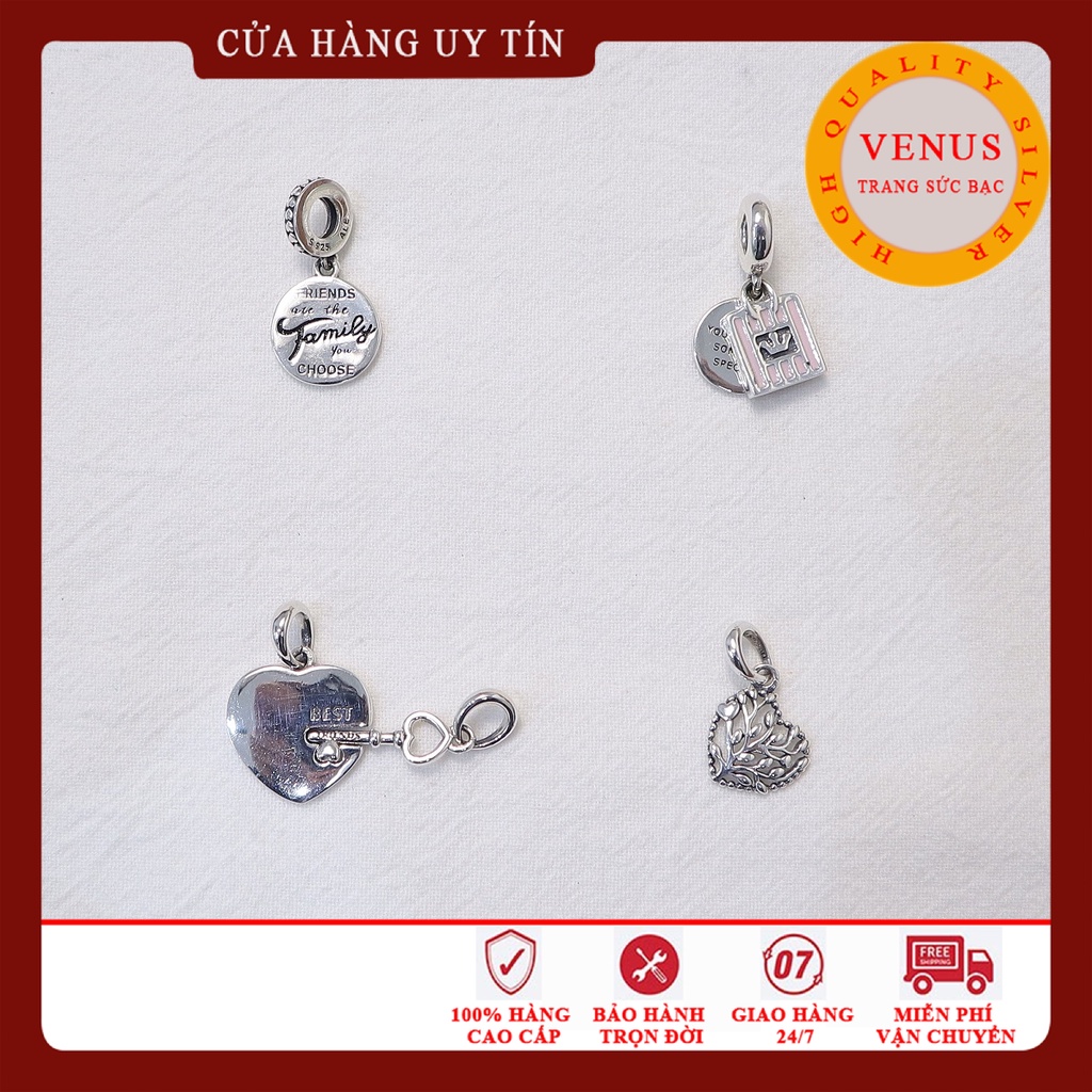 [Charm bạc 925 cao cấp] Charm treo gia đình Family- Mã sản phẩm VENUST14