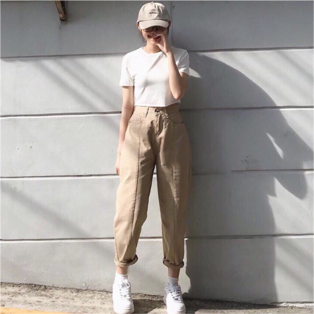 Quần baggy Kaki Unisex Siêu Sịn sò