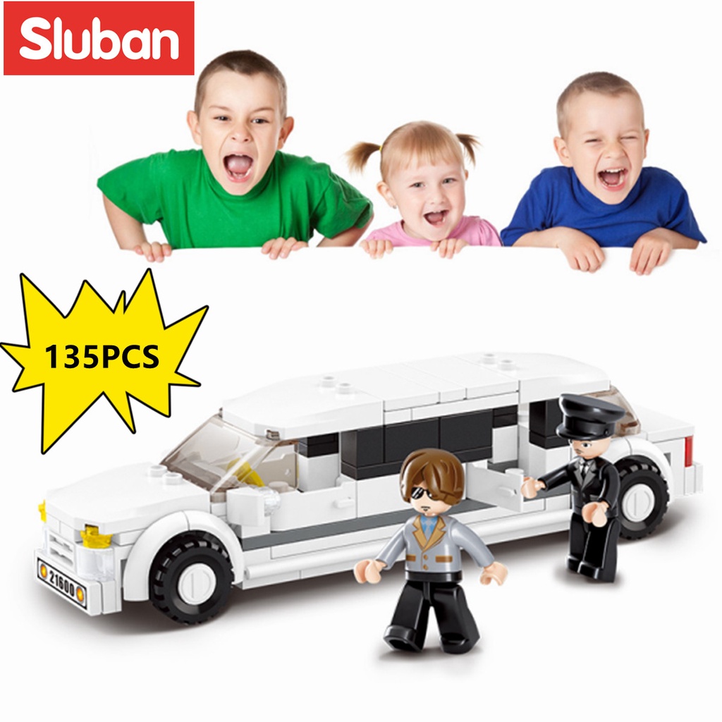 Bộ đồ chơi mô hình Sluban hình xe limousine B0323 135 mảnh dành cho trẻ em