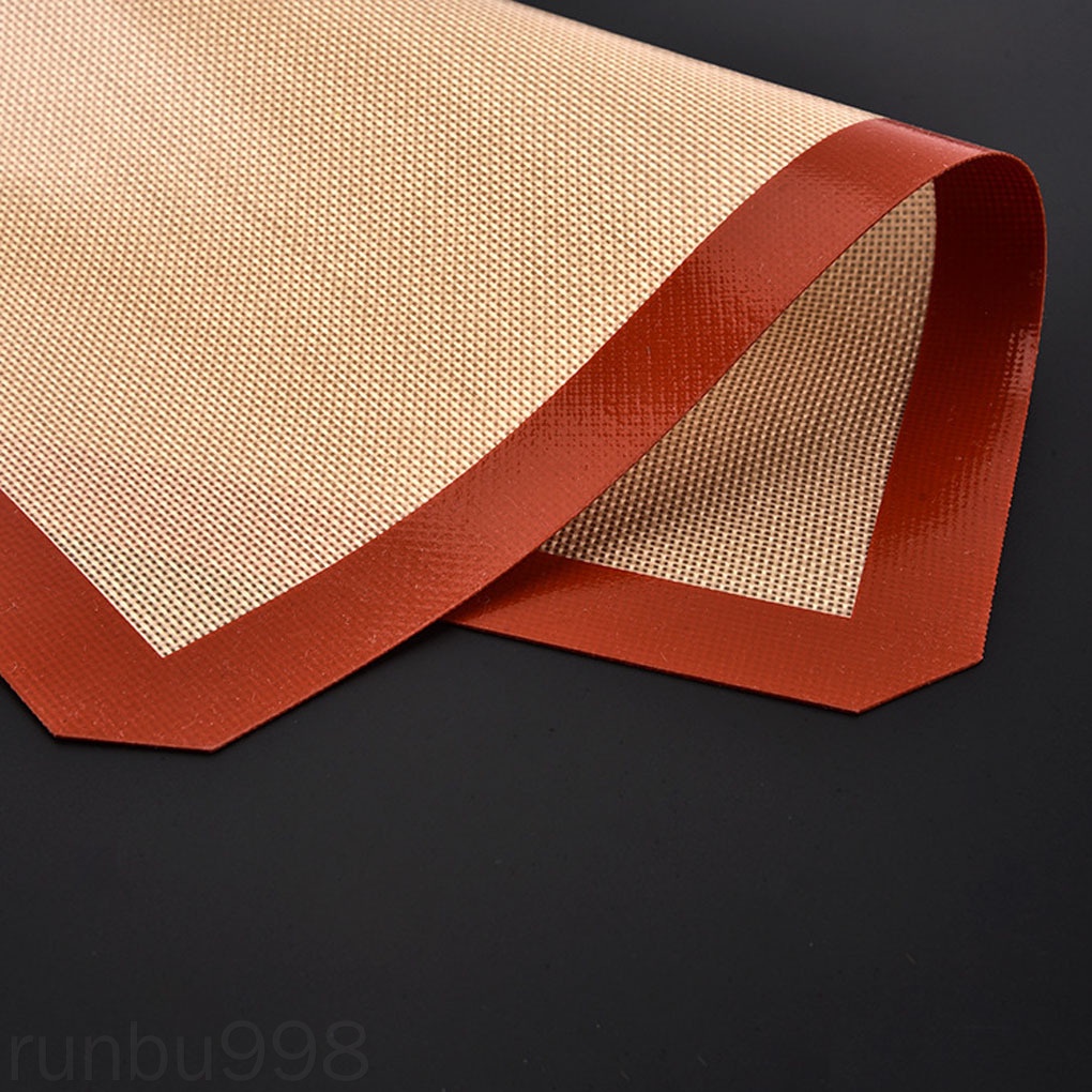 Tấm Lót Nướng Bánh Bằng Silicone Sợi Thủy Tinh Chịu Nhiệt Chống Dính Có Thể Tái Sử Dụng Runbu998