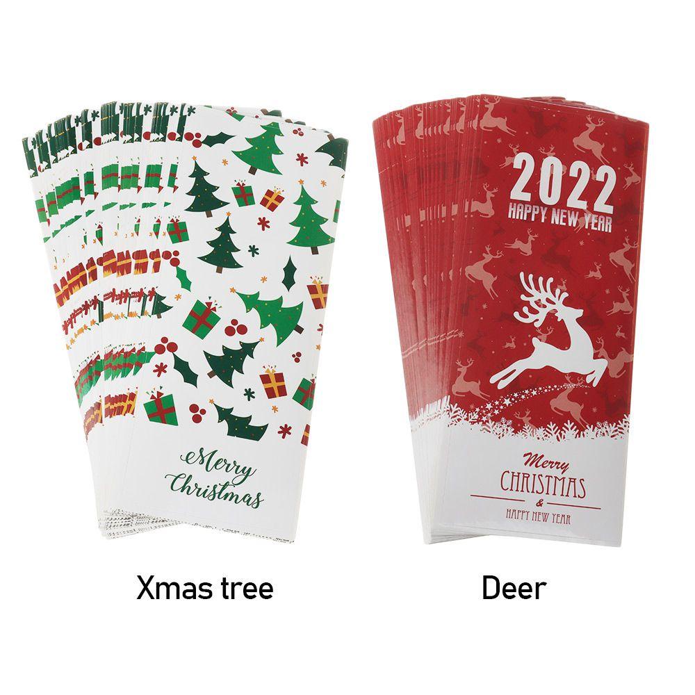 CONOPERY Bộ 50 Miếng Dán Trang Trí Giáng Sinh 6 * 15cm