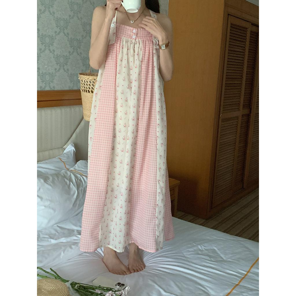 Đầm Hoa Hai Dây Mùa Hè Phong Cách Hàn Quốc Mới 64067