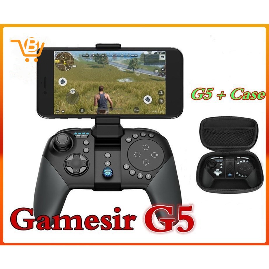 Tay cầm chơi game Bluetooth GameSir G5 chơi Rules of Survival PUBG MOBA trackpad Touchpad cho Android, iPhone.