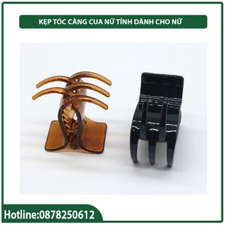 Kẹp Tóc Càng Cua Nhỏ Gọn 3 Răng Làm Từ Nhựa Bền Bỉ Cho Nữ