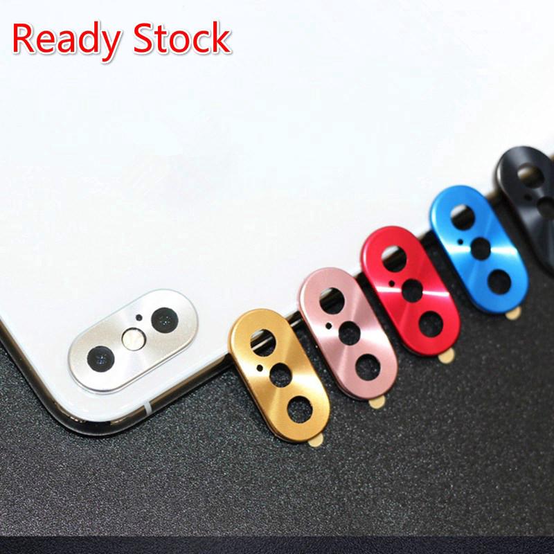 Metal Lens Protector for iphone 7 8 Plus Luxury Camera Guard Circle Case Cover