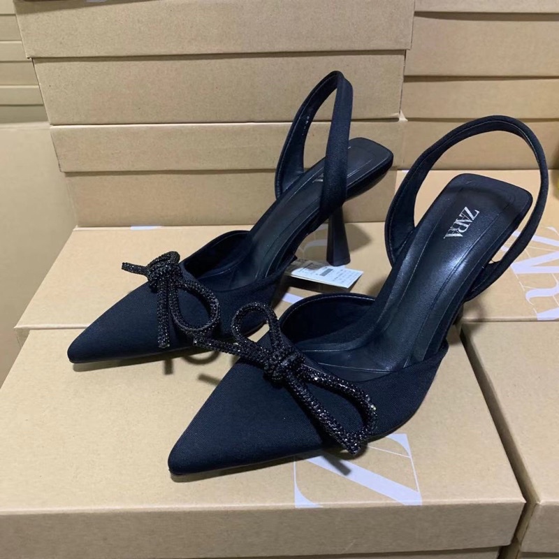 Sandal zara nơ đá