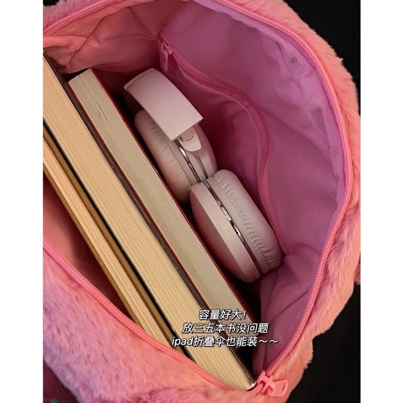 Túi tote xinh xắn hình gấu dâu tây thiết kế thời trang và tiện lợi kích thước lớn 35 X 8 X 30 CM - phù hợp với laptop 14 inch