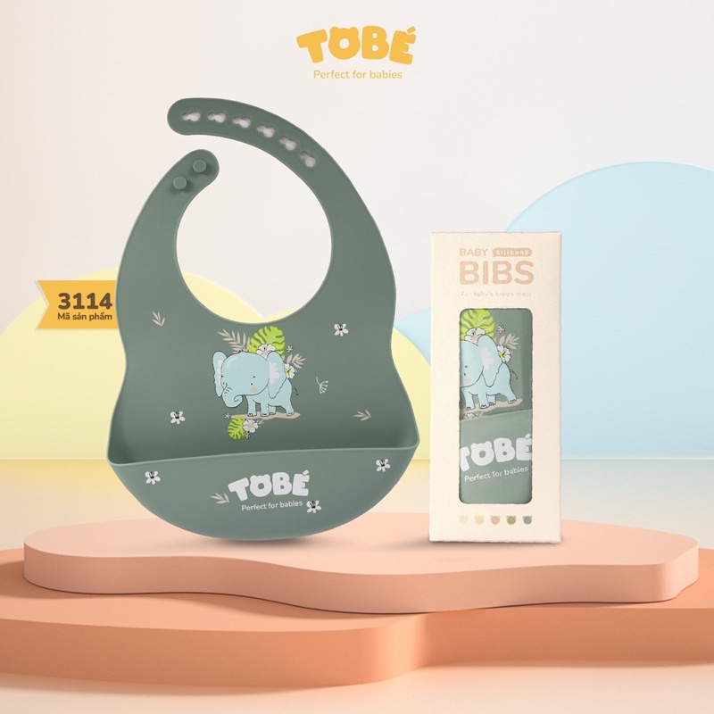 Yếm ăn dặm Eco Silicone To Bé