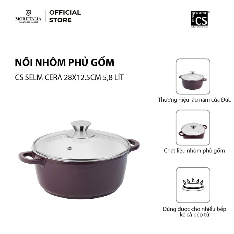 NỒI NHÔM PHỦ GỐM CS SELM CERA 046620