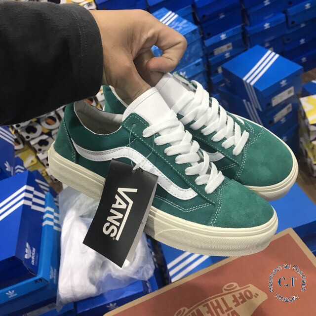 Giày Vans vault Old Skool Xanh Dương Bản Chuẩn 1:1Trung