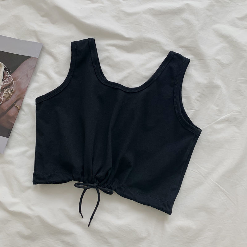 COZOK Áo hai dây ngắn phong cách Hàn Quốc cho nữ