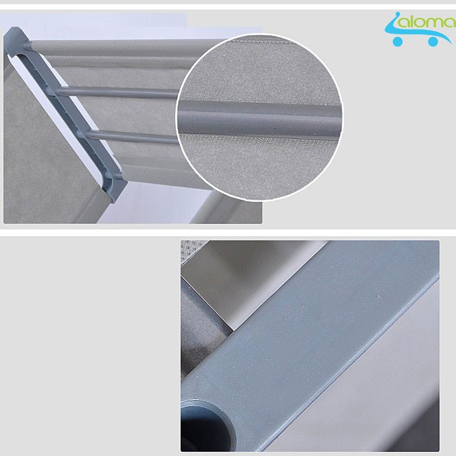 Tủ vải khung thép 4 ngăn đựng sách vở, quần áo, đồ dùng Homebi HB-KS4N