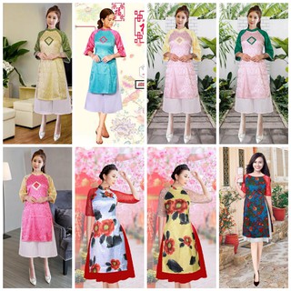 Giá xưởng - áo dài cách tân gấm thun