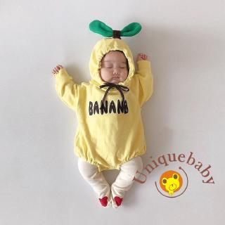 Áo liền quần kiểu dáng trái chuối ngộ nghĩnh cho trẻ sơ sinh