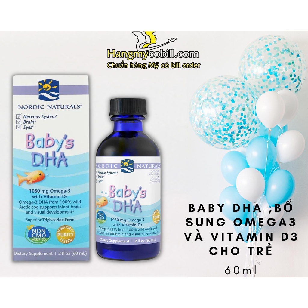 ( Có bill nhập) Baby DHA ,Bổ sung Omega3 và Vitamin D3 cho trẻ.