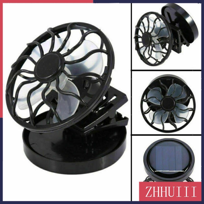 Quạt Làm Mát Kẹp Mũ Năng Lượng Mặt Trời Mini