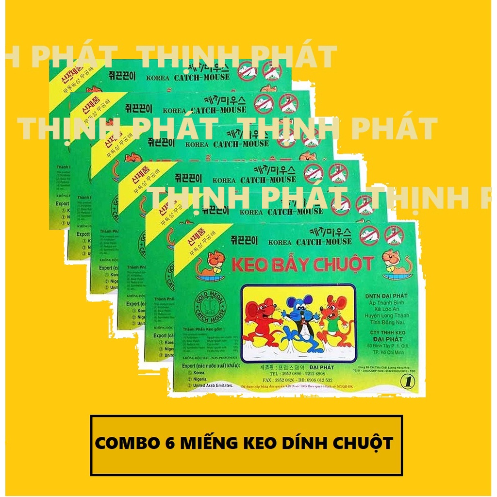 Combo 6 Miếng Keo Dính Chuột Siêu Dính