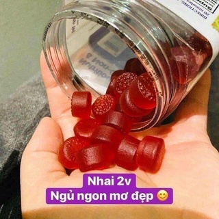 Kẹo ngủ vị dâu 10mg (hộp 90 viên)