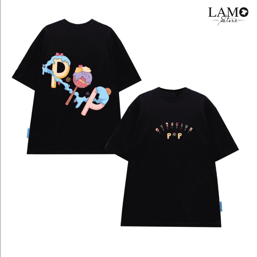 Áo thun unisex phom rộng tay lỡ OTIS CANDY POP -