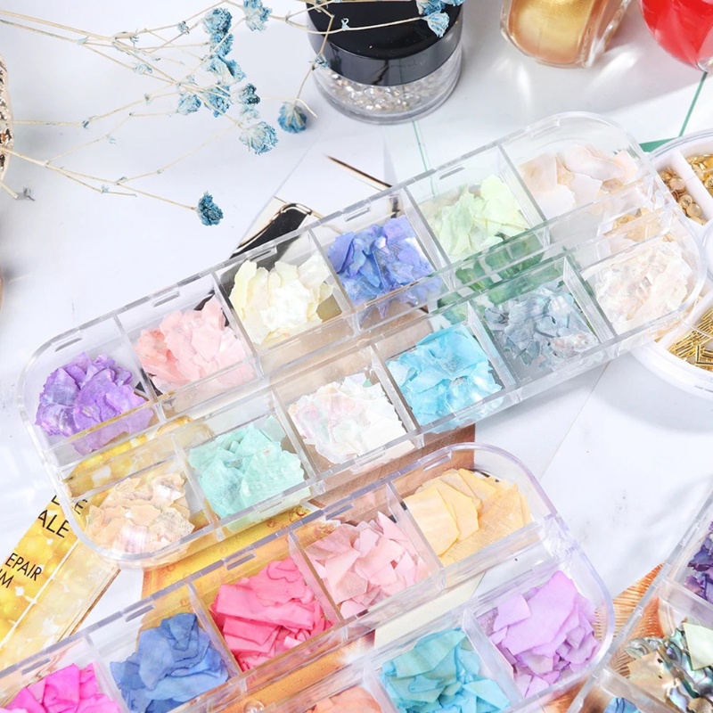 Xiangbao Móng Tay Giả Hình Vỏ Sò Nhiều Màu Sắc