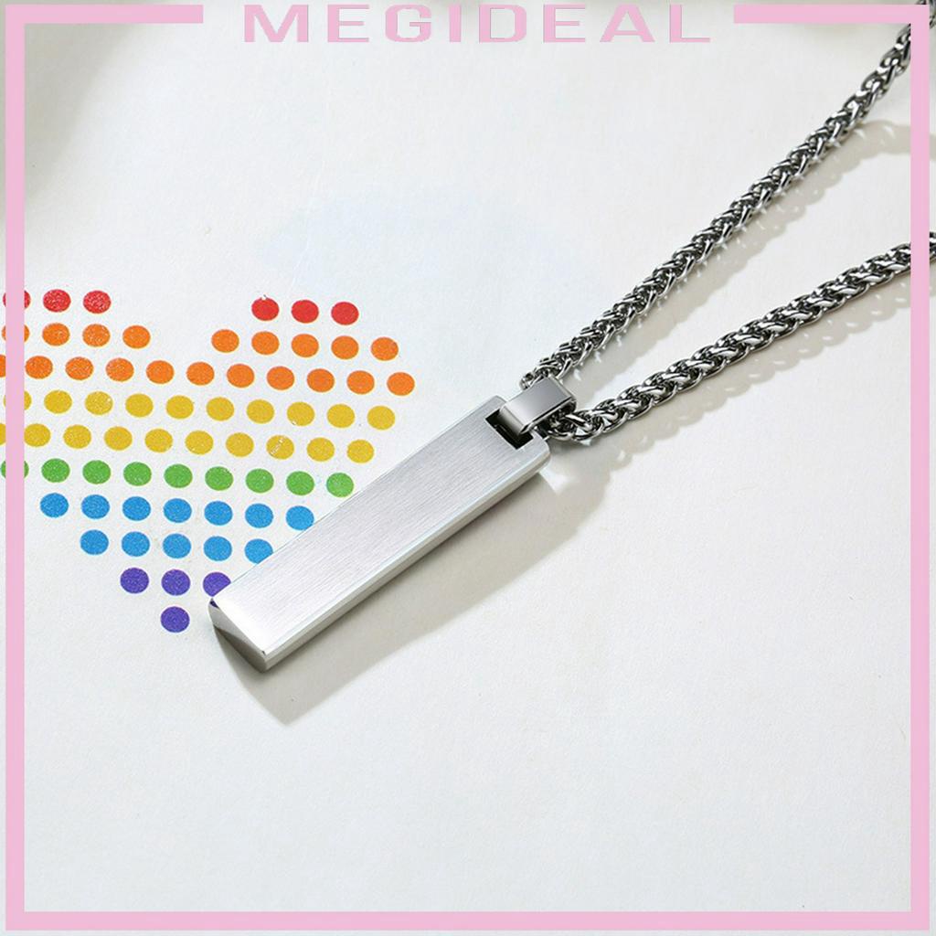 Dây chuyền mặt thẻ cầu vồng phong cách LGBT thời trang