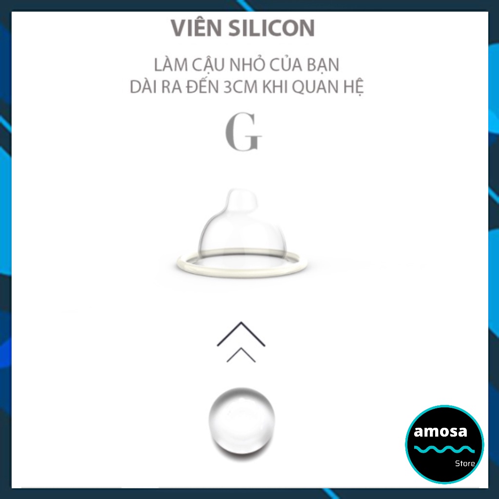Hộp 5 bcs OLO siêu mỏng và 5 bi mềm tăng kích thước massa điểm G