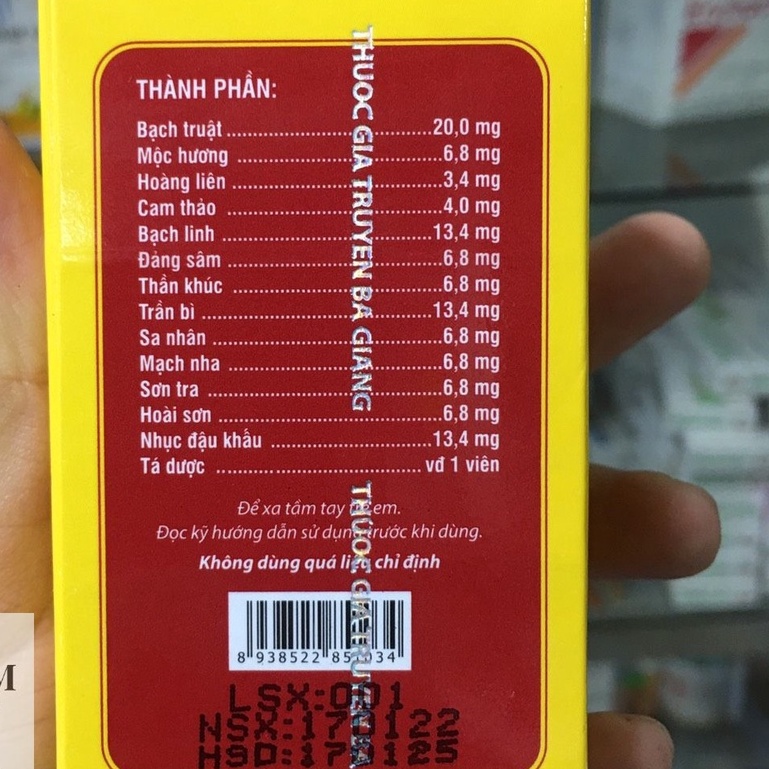 Đại Tràng Hoàn Bà Giằng - Lọ 240 viên hoàn cứng