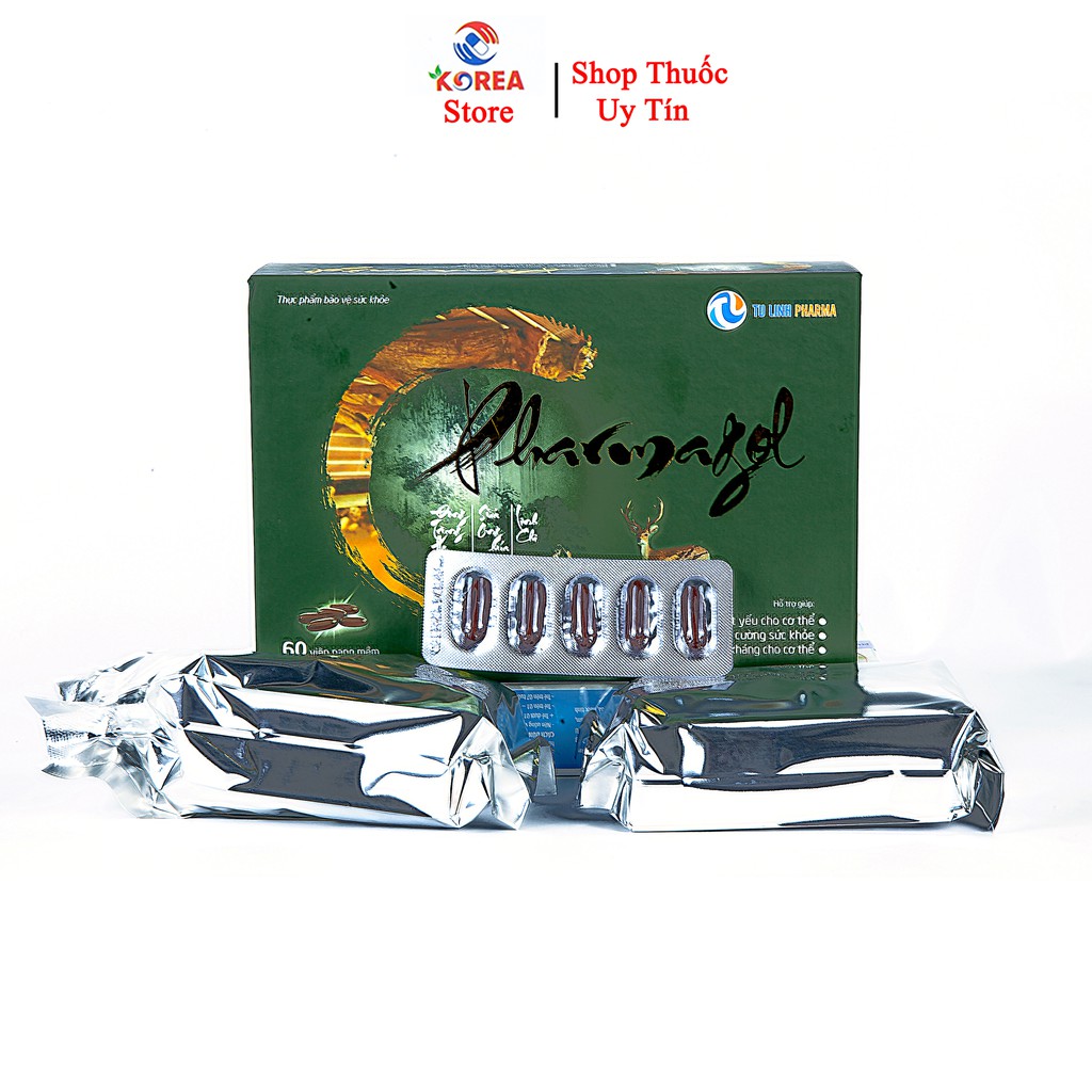 Thực phẩm chức năng PHARMAGOL viên uống hỗ trợ sức khỏe cho cả gia đình hộp 60 viên