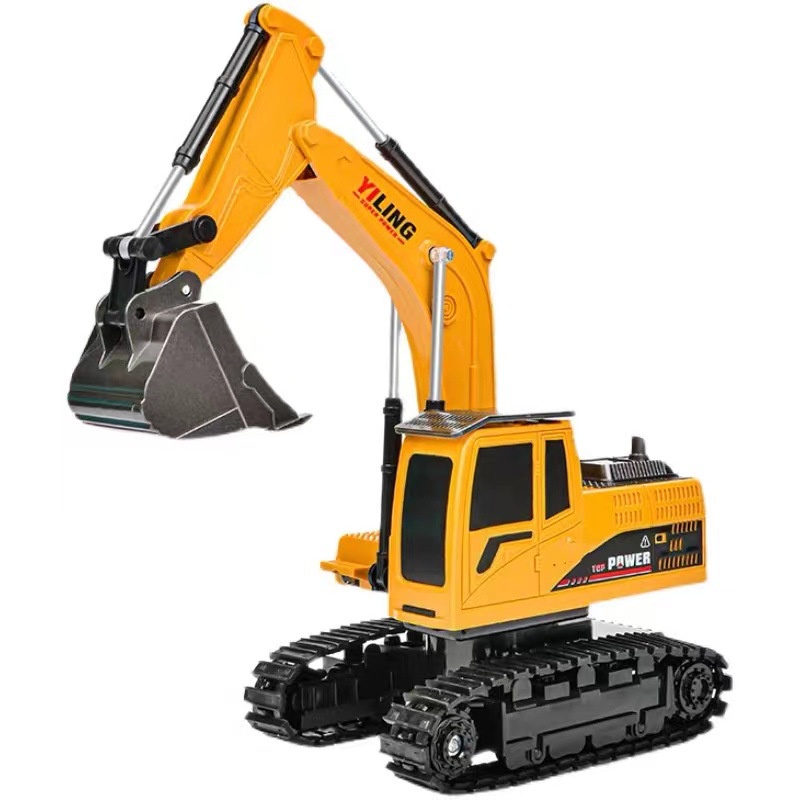 Đồ chơi xe cần cẩu điều khiển từ xa tỷ lệ 1:24 (2 màu) dùng pin sạc, có thể điều khiển cần cẩu