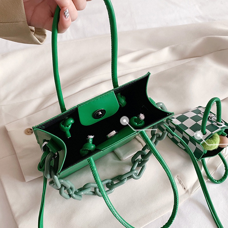 Ielgy Niche Túi Xách Dây Xích acrylic Thiết Kế Theo Phong Cách retro Dành Cho Nữ