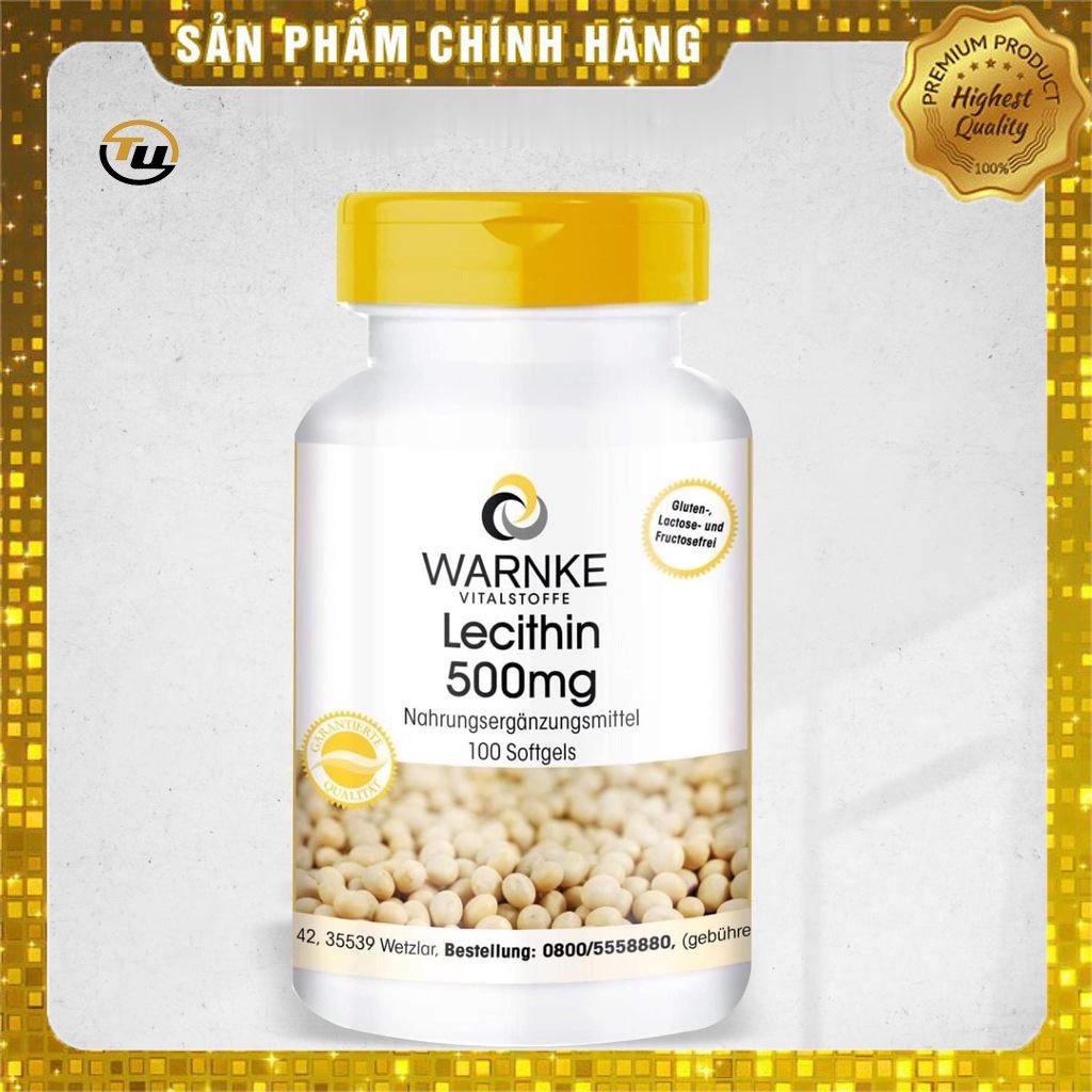 WARNKE LECITHIN 500mg_Hộp 100 viên