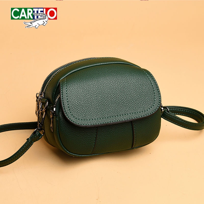 Túi Đeo Chéo Da Cá Sấu Mini Thời Trang Đơn Giản Phong Cách Retro Dành Cho Nữ