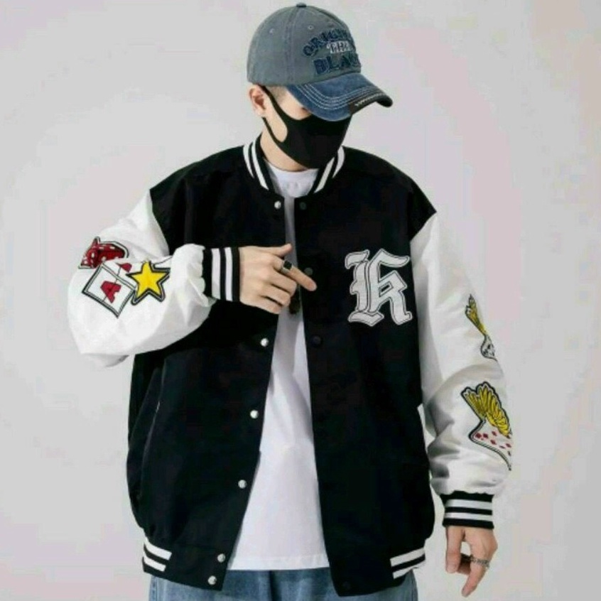 Áo khoác dù bomber nam nữ hai lớp in đẹp, không ra màu