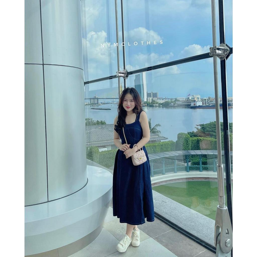 ❄️ 𝒏𝒆𝒘 𝒊𝒏 - ĐẦM VÁY YẾM JEANS DÀI 0038 🍂