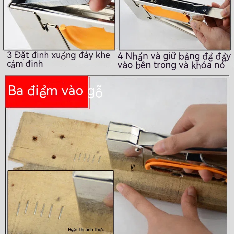 🔥Hướng dẫn sử dụng mã súng bắn đinh Súng Martin Súng bắn đinh hình chữ U bắn đinh súng bắn đinh quảng cáo máy in phun căng bạt 1008F