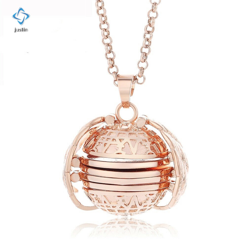 Expanding Photo Locket Necklace Pendant Gift Jewelry Decoration for Women Lady