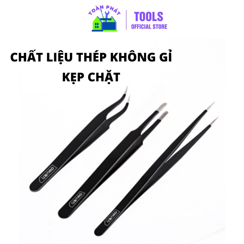 Bộ 3 Cây Nhíp Sửa Chữa Điện Tử Deli DL396003