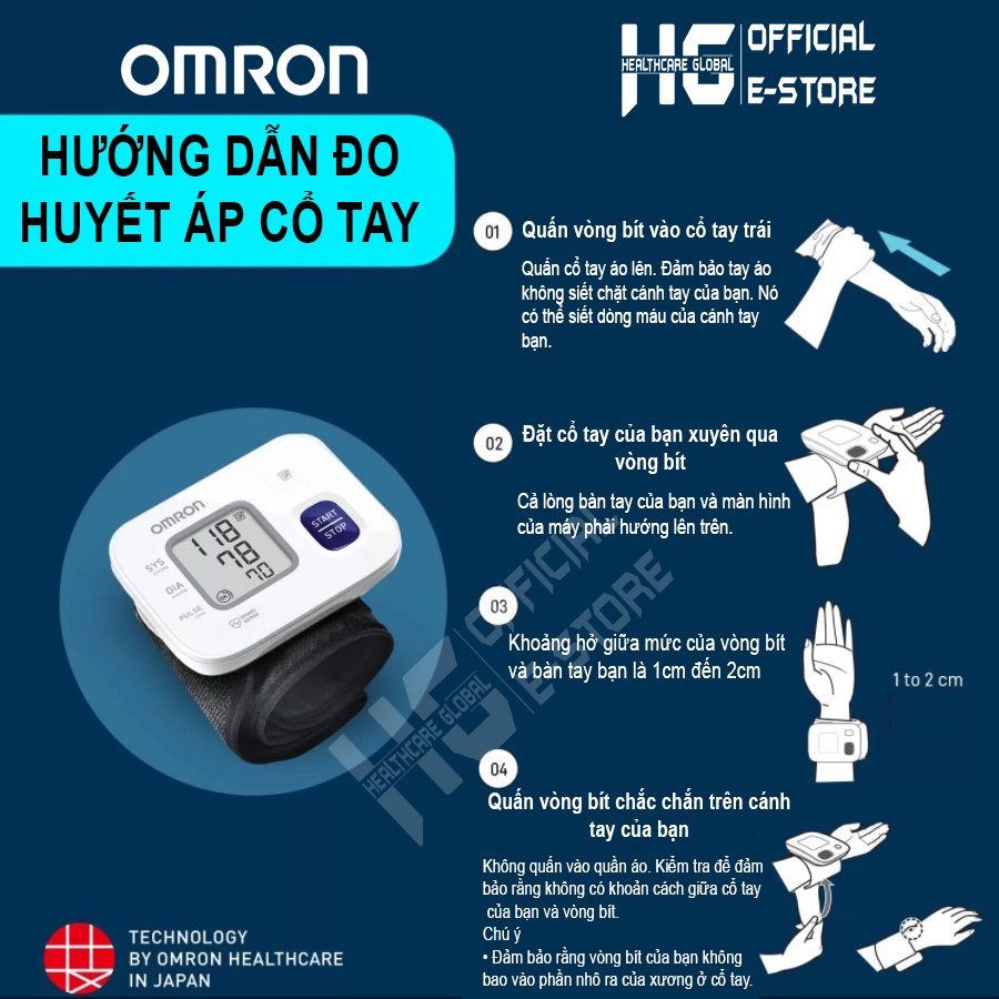 Máy Đo Huyết Áp Cổ Tay Omron HEM-6161 | Công Nghệ Đo Intellisense Mới Tự Động Hoàn Toàn , Cho Kết Quả Đo Chính Xác