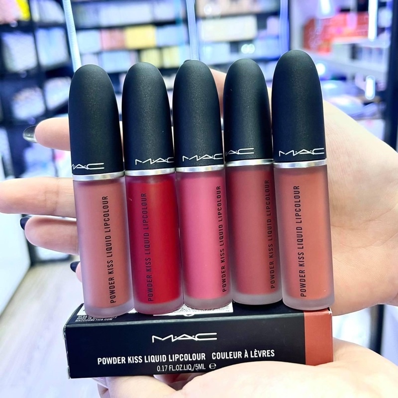 Son MAC kem Powder kis liquid lipcolour - Full 5ml _ Chính hãng