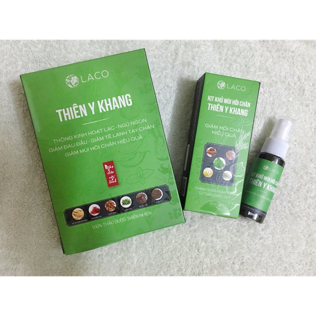 Xịt Khử Mùi Hôi Chân Thiên Y Khang Laco 30ml Thảo Dược | BigBuy360 - bigbuy360.vn