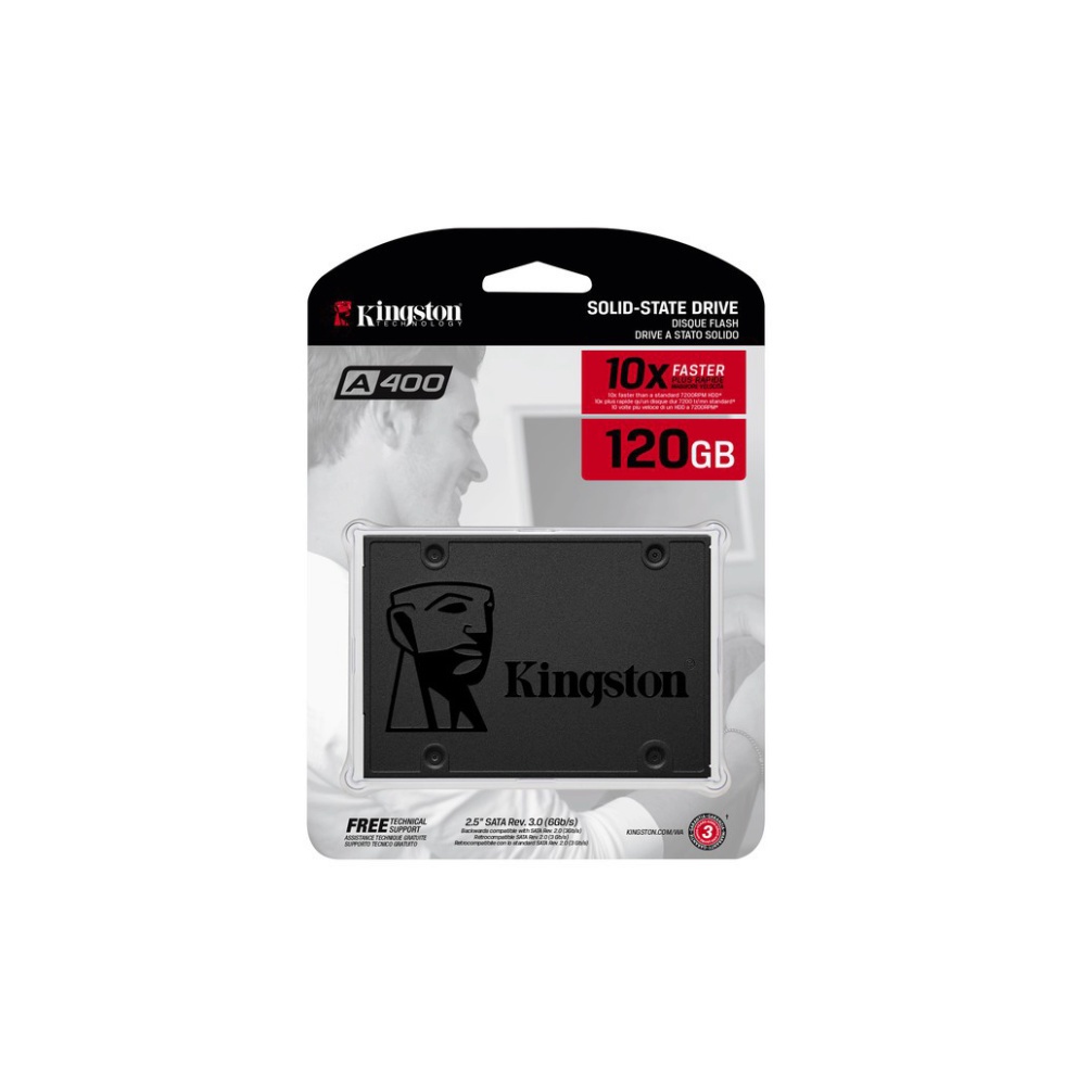 Ổ cứng SSD Kingston A400 120Gb 2.5" SATA 3.0 6Gb/giây (SA400S37/120G) - Hàng chính hãng | BigBuy360 - bigbuy360.vn