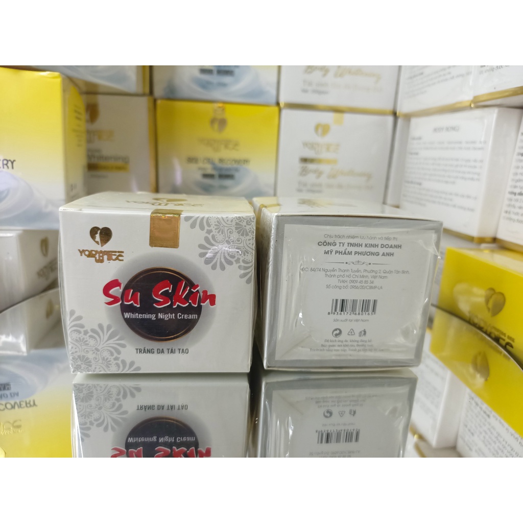 Combo Kem dưỡng ngày đêm Su Su và Su SKin Yody White Phương Anh
