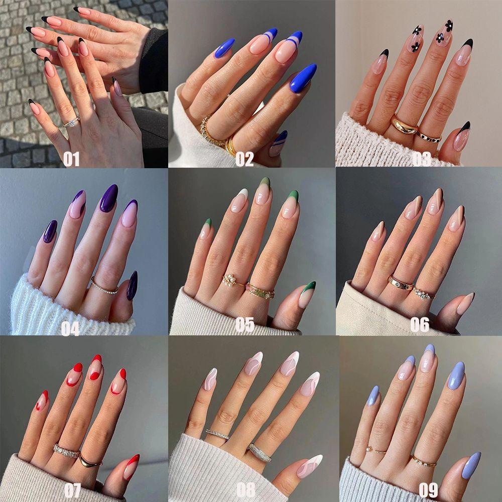 Hộp 24 Móng Tay Giả Thời Trang Cho Nữ