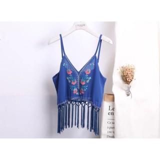 Áo croptop 2 dây boho