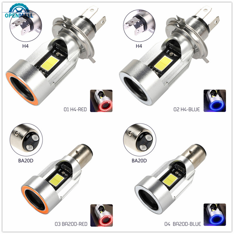 Đèn pha led H6 H4 Ba20D 12v-80v dành cho xe hơi/ xe mô tô