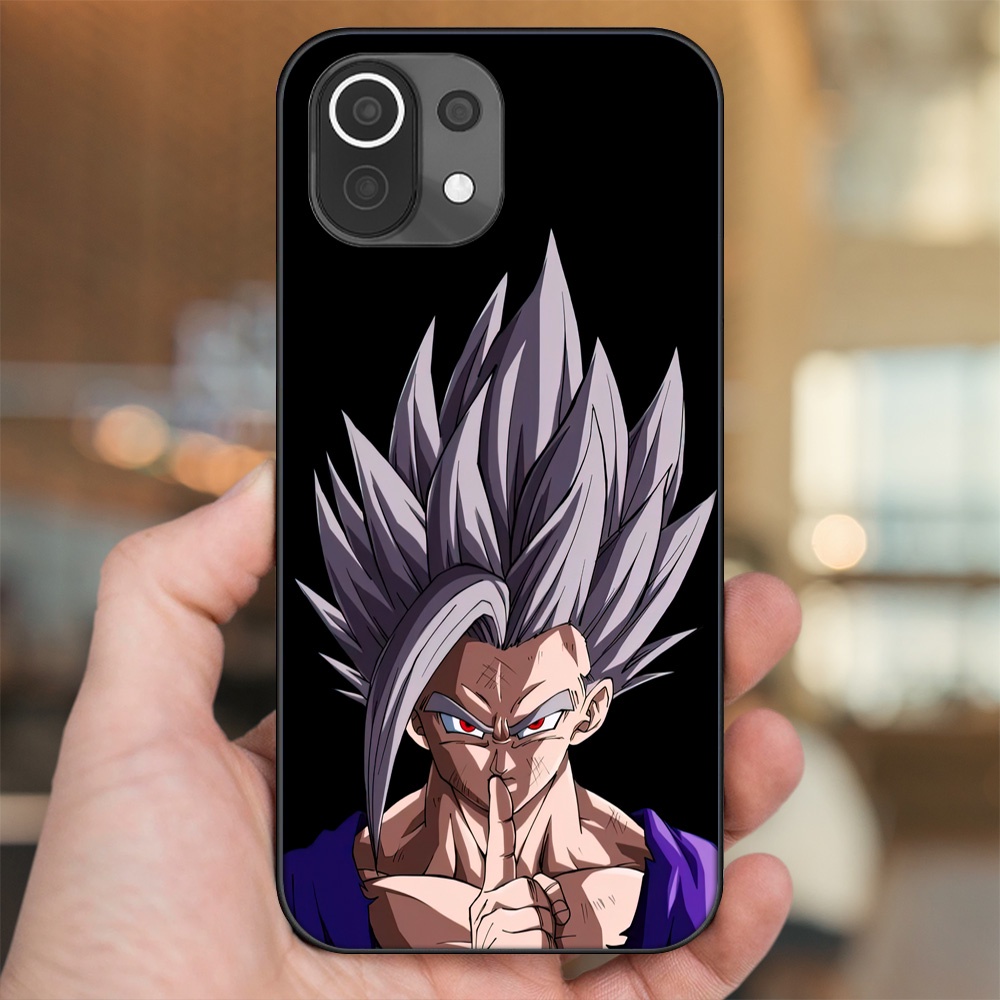 Ốp lưng Xiaomi Mi 11 Lite viền đen in hình Gohan Dragon Ball