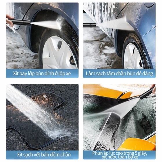 Súng rửa xe cao áp Làm sạch dễ dàng tiện lợi lực xịt mạnh-SJ0204