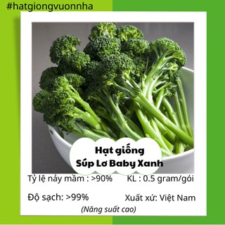 Hạt giống súp lơ baby xanh rado - gói 0.5 gram