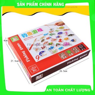 [Giảm giá] Bộ đồ chơi câu cá nam châm gỗ ép 32 chi tiết (TC0034)_Hàng tốt